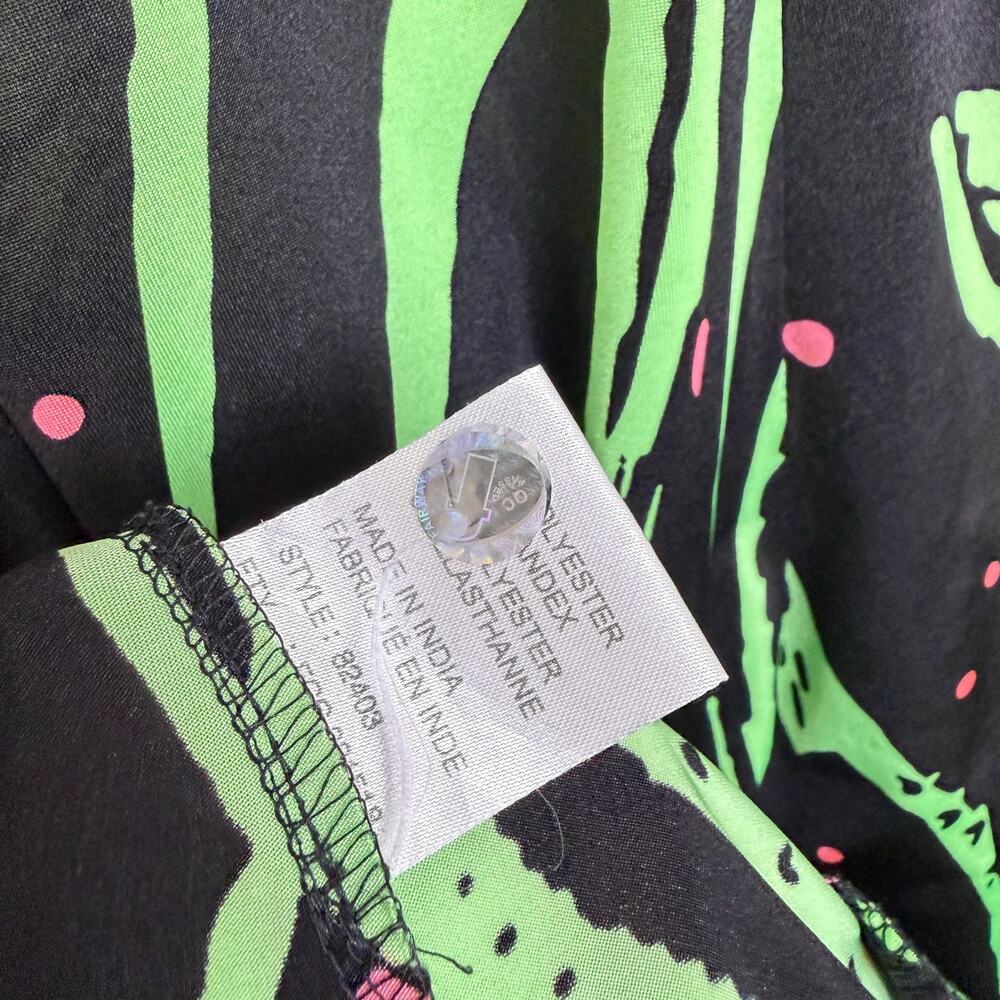 Jamie Sadock Dress Medium Green Sleeveless Graphic Tentacle Tennis Sport Sign * - Picture 13 of 13